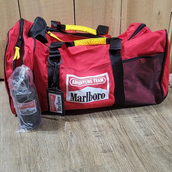 Marlboro 24 ' duffel bag with water bottle and luggage tag NEW
